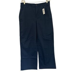 L.L. Bean Wide Leg Chino Dark Blue Trousers